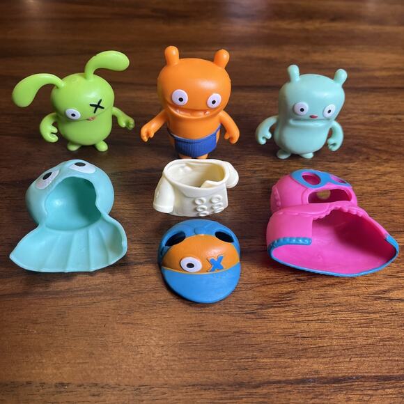 Hasbro Mini Ugly Dolls Lot of 3 & Accessories 2” Collectible Action Figures 2018 - Picture 1 of 8